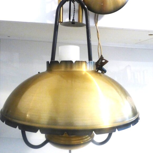 bsm COPPER LIGHT FIXTURE Hanging Light Fixture Vintage Hanging Light Copper Lamp - Picture 14 of 16